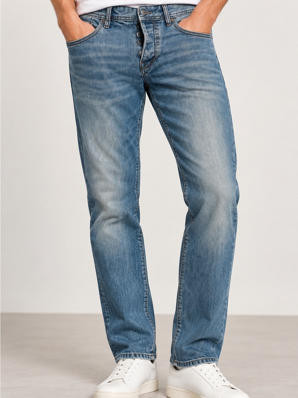 Calvin Klein Jeans Straight Light Blue Men’s Jeans